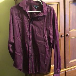 INC Burgundy Dress Shirt.  Size Medium. NWOT